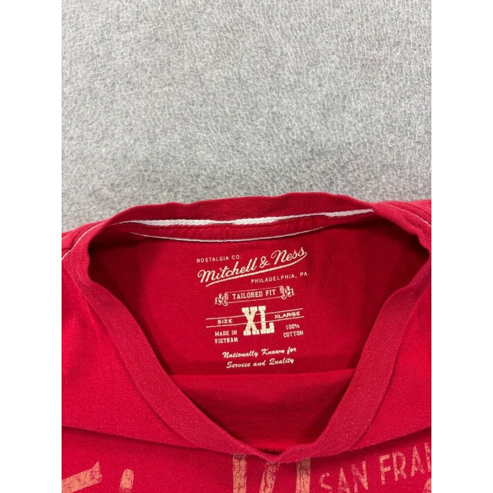 San Francisco 49ers Tailored Fit Sideline NFL Tee Shirt (Men's XL) Red - Picture 5 of 12